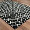 Homeroots 9 x 12 ft. Black Ivory Machine Woven Geometric Diamonds Indoor Area Rug 388416 - alternate 4